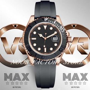 VR Factory Watch Men Super Version 40MM Rose Gold Sapphire Watches Mens Cal 3135 Automatic Movement 116655 Dive Rubber Strap 12665250E