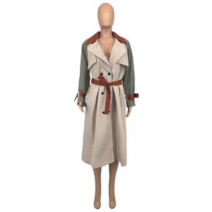 جديد زائد الحجم 3XL Trench Coat Women Fall Winter Winter Fashion Vintage Windbreaker Loose Overcoat Top Estrudy Double Breadted Outerwear 9072