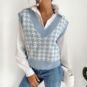 Kamizelki damskie gilet sweter vetement femme koreańskie mody kobiety moje zamówienia zimowe ubrania Chaleco Mujer Streetwear Gyaru