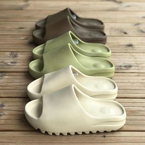 Hausschuhe Original Marke Rutschen Männer Trend Sommer Frauen Weiche Außerhalb Damen Slipper Strand Offene spitze Rutsche Dicke Sohle