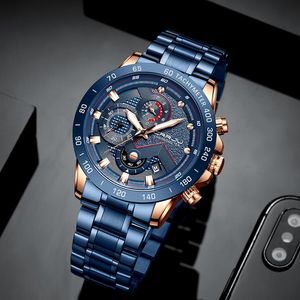 Luksusowa marka Crrju NOWOŚĆ MEN Watch Fashion Sport Waterproof Chronograph Mężczyzna Satian Beznamiczny zegarek Relogio Masculino227p