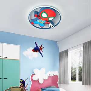 Ceiling Lights Kids Lighting Fixtures Cartoon Spider For Bedroom Baby Room Lamp Boy Girl Pincess