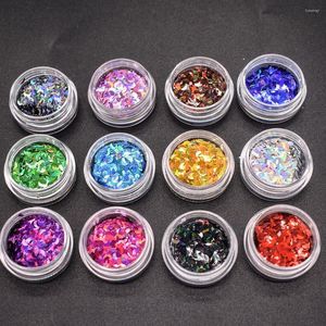 Nail Glitter 10G/Bag Moon Shape Paillettes Loose Sequins Crafts Confetti Nails Art Decoration DIY Supplies Professionals Accessories