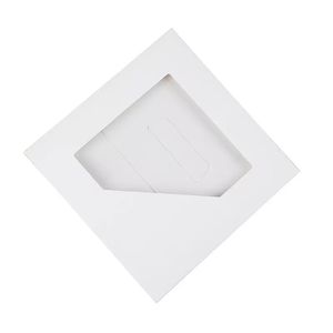 Yaratıcı kare kat beyaz havlu mendil kutusu özel logo hediye ambalaj ipek eşarp kutusu pencere A355