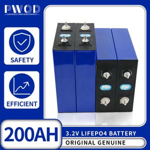 3.2V 200AH LIFEPO4 Bateria recarregável Ciclo profundo Bateria marinha Ferro de fosfato de lítio Fosfato para carrinhos de golfe EV A empilhadeira