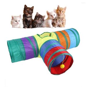 Brinquedos de gato pequenos animais tubos de brinquedo dobráveis