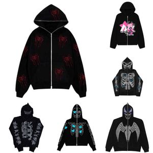 Fashion Women Printed Diamond Hooded Cardigan Zipper Coat Loose Mens And Womens Hoodies Brand Sweater Jacket S-XXL