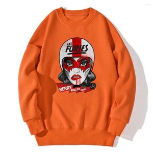 Herr hoodies furies tjej tryck tröja för herr streetwear polyester hoody mode casual tops kläder vinter hip hop sudaderas