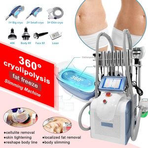 Cryolipolysis Body Sculpting Fat Freezing Professional Lipolaser Portable 40K Cavitation RF Fat Borttagning Cryo Slimming Machine Anti Cellulite Beauty Equipment