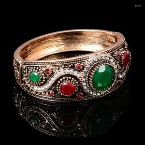 Bangle Unique Bracelets For Women Wholesale Turkish Jewelry Designer Vintage Gold Color Handcuff Bracelet Bangles Wedding Accessories