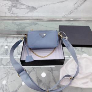 Womens Crossbody Bags Ladies Luxury Chains Handbags Underarm Shoulder Bag Leather Chain Messenger Wallets Cross Body Purse With Box Re-Edition 2005