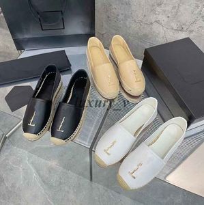 Desinger kadınlar sıradan ayakkabılar kenevir alt elbise ayakkabıları moda balıkçı ayakkabı espadrilles loafers nefes alabilen rahat katırlar