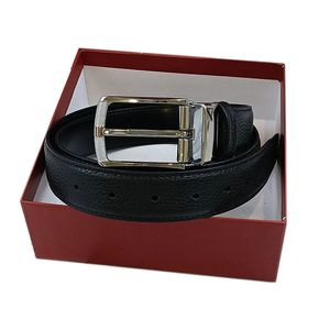 design Cintura da uomo Moda Uomo Pelle Nera Cinture da lavoro Donna Fibbia dorata Ceinture classica casual da donna con scatola arancione