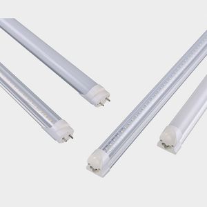 T8 LED Tubes Double LEDs 2ft 60cm 18W AC85-265V G13 Integrated Lights PF0.95 SMD2835 2pins Ends Fluorescent Lamps 2 feet 250V Linear Bar Bulbs 100LM/W Accessories Base