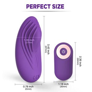 Itens de Beleza Roupa Interior Controle Remoto Sem Fio Vibrador Ovo Vibratório Bola G-spot Massageador de Clitóris Adulto Feminino Brinquedo Sexy