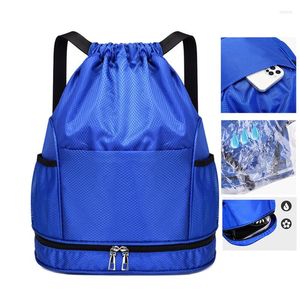 Outdoor Bags Sports Men Gym Backpacks For Shoes Waterproof Fitness Drawstring Training Pack Beach Women Travel Bolsas With