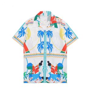2023 Yaz Erkek Tiger Baskılı Gömlek Tasarımcıları Kadın Moda Çiçek Hawaiian Tişört Sıradan Gömlekler Slim Fit kısa kollu bluz plaj şort seti artı sizem-3xl