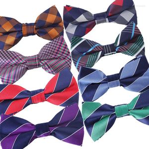 Bow Ties Luxury Mens Adjustable Man Formal Bowties Butterflies Striped Plaid Check Tuxedo Party Wedding Butterfly Accessory Gift