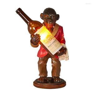 Lampy stołowe Kreatywne lampy orangutanowe Projekt Projekt Kawiarnia Art Monkey Retro Libica Kelner YA7295