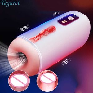 Skönhetsartiklar verkliga automatisk sugande manlig onani kopp oral vagina vuxen sugvibrator onanator leksaker för män avsugning sexig maskin