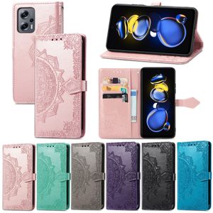 Fashion Flower Leather Wallet Cases For Huawei Honor 80 Pro X40 GT X30 Nova 10 SE Y61 10Z P50 Mate 50 E Imprint Lace Floral Holder Flip Cover Card Slot Phone Pouch Strap