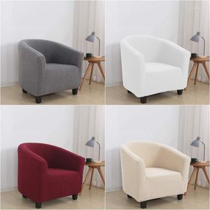 Chair Covers Solid Color Cover Jacquard Stretch Sofa Armchair Seat Spandex Washable Furniture Upholstery