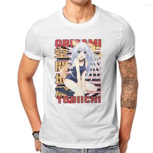 Men's T Shirts DATE A LIVE Anime Origami Tobiichi Shirt Men Ofertas Large O-Neck Tshirt Cotton Harajuku Streetwear