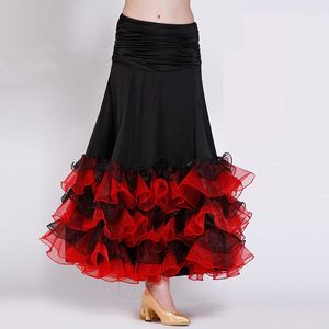 Desgaste do palco 2022 Lady Ballroom Dancing Skirt Modern Dance Dress Women Waltz Valse Tango Galop Trot B-2631