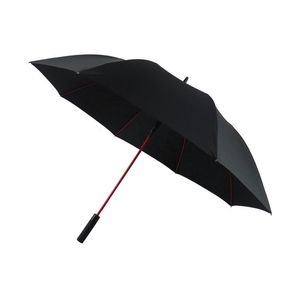Parasole reklamowe z włókna szklanego z długim uchwytem, ​​odpornym na wiatr czarny parasol golfowy RRC784