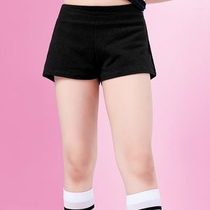 Scena noszenie dziewcząt szorty fitness joga krótkie spodnie sportowe ubrania dla dzieci czarne bawełniane majtki