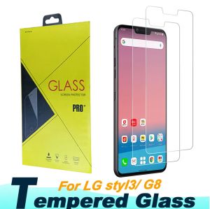 LG Styl3/LG G8 Film Screen Protector Tempered Glas Premium Material Asahi Glass 0,3 mm 2,5d 9h LCD -Schutzschutz