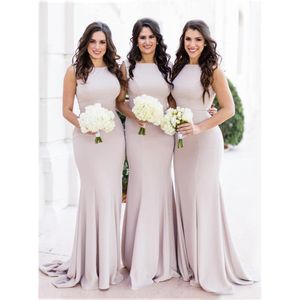 Оптовая цена русалка платье подружки невесты с высокой упругими атласными платьем невесты без рукавода для подростков