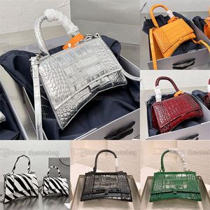 Mini Bolsa de Mini -Hamvura Crocodilo de Tecido Compurador Crocodilo Designer de Luxo Crossbody Handbag Mulheres bolsas de couro genu￭no Senhoras ombro 247k