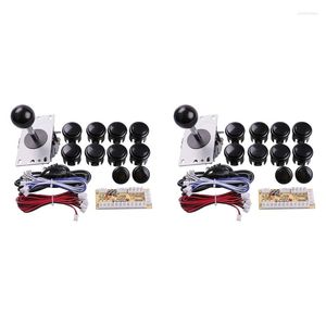 Игровые контроллеры 2x USB Arcade Joystick Dircust Dircout Diy Sanwa Accessesire Card Кнопка ПК ПК ПК