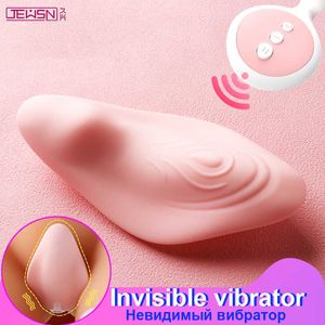 Skönhetsartiklar laddningsbara trådlös fjärrkontrollvibrator 10 hastigheter bärbara C -sträng trosor osynliga vibrerande ägg sexiga leksak för kvinnor