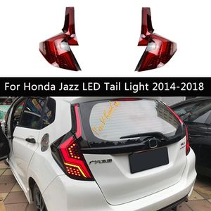 Bil Taillights Assembly Styling Fog Brake Reverse Running Lights For Honda Jazz Led Tail Light Dynamic Streamer Turn Signal