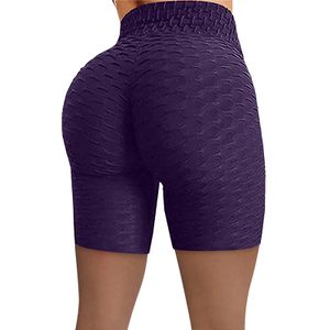 Leggings da donna tute da yoga pantaloni jacquard Pantaloncini a vita alta Running 14 colori Tinta unita Pantaloni fitness adatti senza cuciture Legging per il sollevamento dell'anca