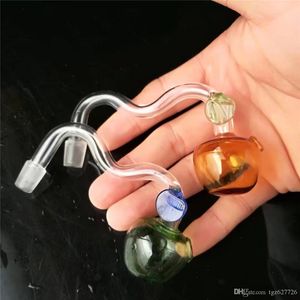 Apple boilers glass bongs accessories Glass Smoking Pipes colorful mini multi-colors Hand Pipes Best Spoon