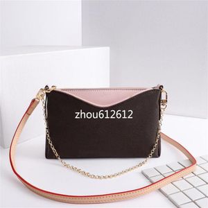 Pallas Cluth Vintage Handbag Mini Retro Shoulder Bag Women Purse Kedja Fashion Evening Bag H￶gkvalitativ M41638 Toppskikt Cowhide3221