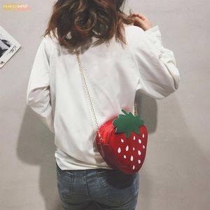 Kvinnor handv￤ska axelv￤ska prick present jordgubbe design l￤der mini messenger v￤ska handv￤skor kvinnor v￤skor designer n221g