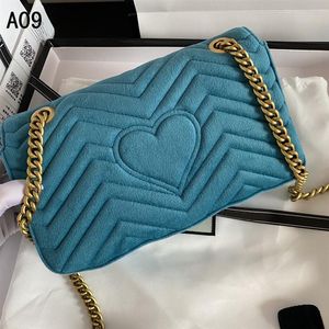 Luxurys tasarımcıları yüksek kaliteli çanta kadın ophidia kadife aşk mühür moda marmont çantaları gerçek deri crossbody el çantası cüzdan ba351e