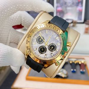 ST9 Luksusowy zegarek męski Ditongna okrągły 40 mm odporny na zarysowanie niebieski kryształowy kwarc Luminous Make Bezpieczeństwo Kluczowy Pasek Sport Sporty Montre de Luxe