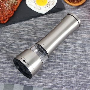 Stainless Steel Salt and Pepper Grinder Creative BBQ Tools Cooking Seasoning Herbs Kitchen Gadgets Mills Spice Pepper RRA878