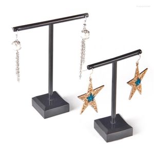 Jewelry Pouches Earrings Shelf Display Rack T Shape Stand Show Charms Universal Professional Showcase Boutique