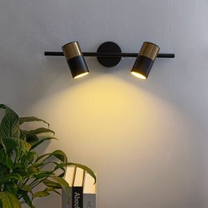 Lampade da parete nordiche Paralume in ferro oro nero Lampada da comodino per camera da letto con decorazioni artistiche E27 Lampada da specchio a LED per bagno