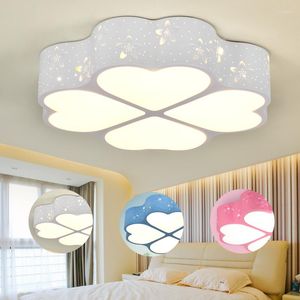 천장 조명 현대 분홍색 블루 베이비 아이 어린이 방 침실 소녀 LED 램프 조명기구
