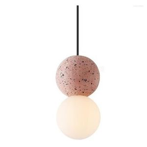 Pendant Lamps Dining Room Glass Lamp Nordic Design Modern Simple Cement Light For Kitchen Restaurant Cafe Industrial