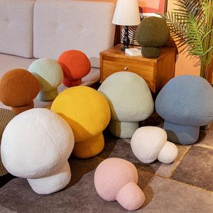 Pillow Bubble Kiss Nordic Style Mushroom Super Cute Fluffy For Sofa Window Decoration Wool Seat Home Siesta Plush