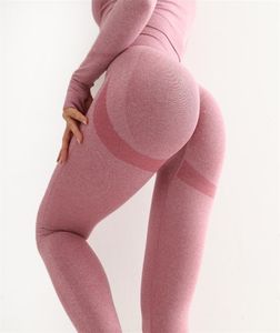 Yoga Kıyafetleri Fitness Kadınlar Spor Saldırgan Taytlar Yüksek Bel Elastik Katı Spor Salonu Eğitim Jogggings Pantolon Kadın Aksesuarları 2211083435404