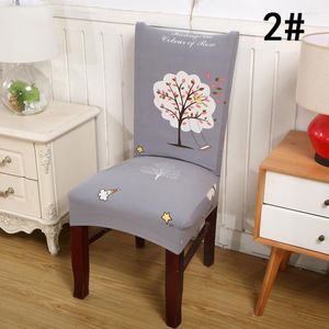 Chair Covers 1xRemovable Elastic Stretch Slipcovers Short Office Dining Room Seat Cover 6 Pattern